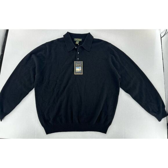 Daniel Bishop Other - Daniel Bishop 2 Ply Cashmere Sweater Mens Sz XXL *Needs Repair* Has Holes Black​